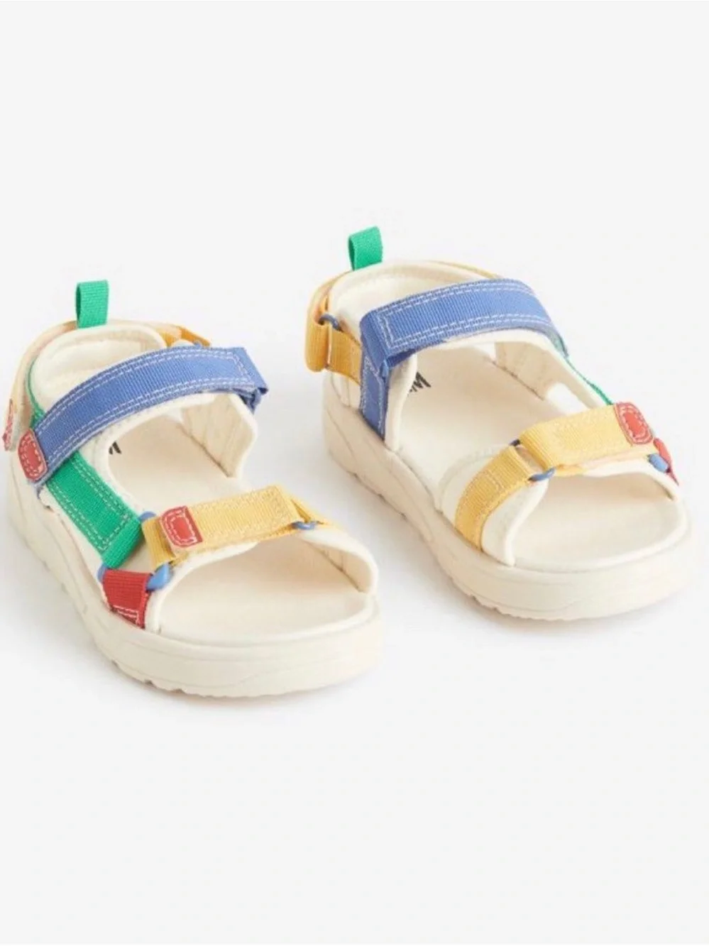 H&M Kids Colorblock Strap Sandals - Yellow, Blue, Green, Red